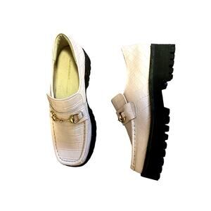 INTENTIONALLY BLANK BABY PINK LOAFERS - SIZE 8